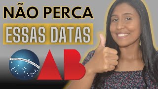 DATAS DE INSCRIÇÃO PROVA DA OAB 2023 [upl. by Leahpar329]