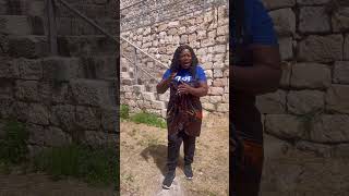 Piesie Esther visits Golgotha Calvary  Israel tour [upl. by Rannug]