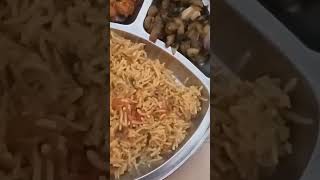 Today lunch briyani chicken pakkoda vendikai puli mandi pepper rasam [upl. by Aziaf585]