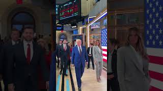 US Presidentelect Trump set to ring opening bell at New York Stock Exchange [upl. by Attela]