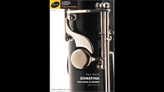 Introduction to the Sonatina for unaccompanied Bass Clarinet [upl. by Haelak]