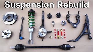 How to Install a COMPLETELY New Front Suspension in your Car or Truck [upl. by Strohbehn]