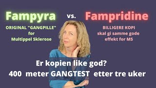 Fampyra versus Fampridine Accord  før og etter tre uker med kopien [upl. by Hctim]