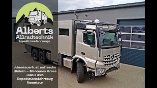 Alberts Allradtechnik  Roomtour Mercedes Arocs 3353 6x6 Expeditionsfahrzeug [upl. by Ellie]