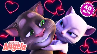 Talking Angela’s Valentine Day ❤️ Talking Tom amp Friends Compilation [upl. by Truelove391]