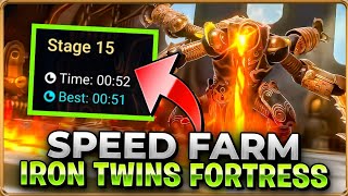 Speed Farm The Iron Twins Fortress Best Team  Raid Shadow Legends Guide [upl. by Annai]