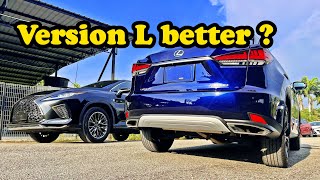 Lexus RX300 F Sport vs Version L New Facelift [upl. by Kolodgie]