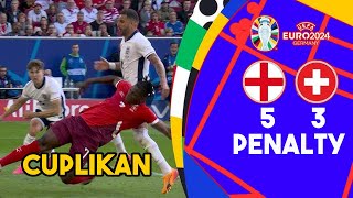 CUPLIKAN PENALTI INGGRIS VS SWISS  UEFA EURO 2024 [upl. by Kondon]