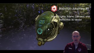 Babylon Journey 1 Reflective 3D Model w Engine Scene and Camera [upl. by Os]