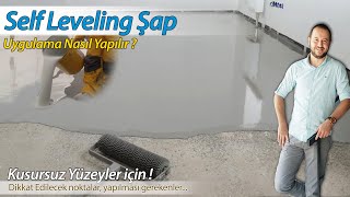 Self Leveling Akıllı şap nasıl uygulanır  Kendinden tesviyeli şap uygulaması [upl. by Notfol]