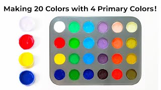 Making 20 Colors with Only 4 Primary Colors [upl. by Fogarty57]