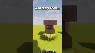 MINECRAFT LOGIC minecraftshorts minecraft minecraftlogic [upl. by Krakow]