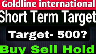 goldline international share latest news goldline international finvest ltd Today Target [upl. by Ennire]