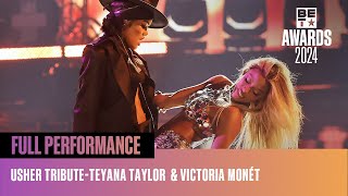 Teyana Taylor amp Victoria Monét Have A quotBad Girlquot Linkup For The Usher Tribute  BET Awards 24 [upl. by Nakhsa676]