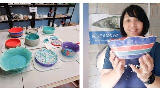 Kiln Opening Students Pottery No2 🥰 handmade pottery homestudio bluebirdpotteryjps ceramic [upl. by Dimitri]