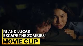 PJ and Lucas escape the zombies  Block Z Movie Clip [upl. by Redna]