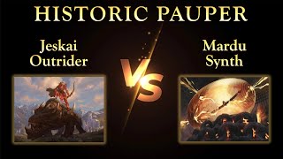 Historic Pauper League S5W4 Jeskai Outrider vs Mardu Synth [upl. by Belter]