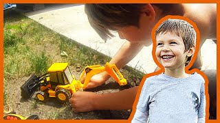 Toy Backhoe Truck From Goodwill Gets Fixed [upl. by Kanya]