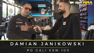 DAMIAN JANIKOWSKI  KSW 100  Przegrana z Kuberskim  Bonus za walkę wieczoru  Pawlak czy Kuberski [upl. by Althea]