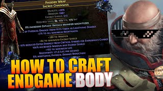 POE 325 Crafting endgame body armour for penance inquisitor [upl. by Chelsie]