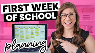 How to Plan the First Week of School as a Teacher in 3 Easy Steps [upl. by Natiha113]