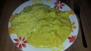 Currygeschnetzeltes mit frischer Ananas und Reis [upl. by Christmas]