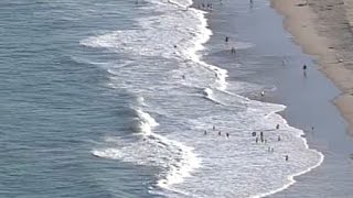 Deadly rip currents can be seen from aerial view [upl. by Annatnom910]