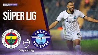 Fenerbahce vs Adana Demirspor  SÜPER LIG HIGHLIGHTS  01102022  beIN SPORTS USA [upl. by Zehcnas]