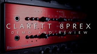 Focusrite Clarett 8PreX  Demo and Review w Orlando Drummer [upl. by Lister]