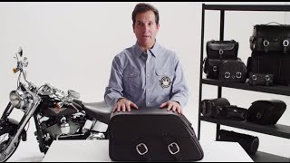 Honda VTX 13001800 R amp S Specific Motorcycle Saddlebag w Shot Cutout Review [upl. by May]