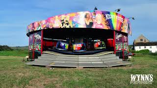 David Wynns Night Fever Waltzer  Timelapse Build Up  West Bay 2023 [upl. by Ayana715]