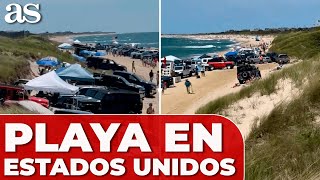 NINGÚN ESPAÑOL da CRÉDITO con lo que hacen estos AMERICANOS en la PLAYA [upl. by Melonie]