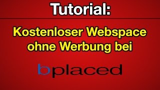 Tutorial Kostenloser Webspace  FTP Server Deutsch HD [upl. by Ellehcer]