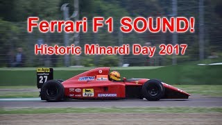 F1 PURE SOUND Alain Prosts 1991 Ferrari 642 Ferrari 312 B374  Dallara F190 [upl. by Ynnatirb]