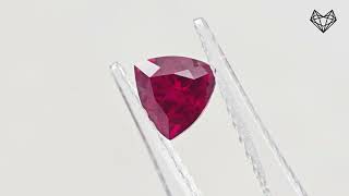 Trillion cut lab grown ruby [upl. by Bish]