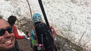 Mountaineers Capture Spectacular Avalanche in Canadas Rocky Mountains [upl. by Hgeilhsa]