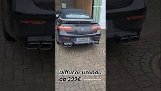 DIFFUSOR UMBAU MERCEDES EKLASSE CABRIO A238 E63S AMG HECK [upl. by Gardy]