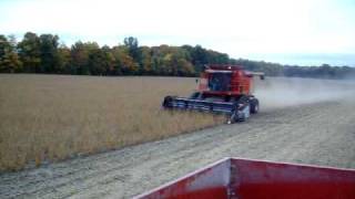 Soybean Harvest 2009 Center Creek Dairy [upl. by Llydnek]