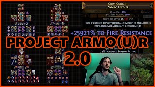 PoE Project Armour 20  25921 Fire Resistance chest  Stream Highlights 708 [upl. by Rachael481]