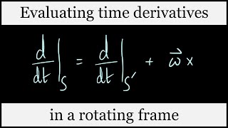 Time derivatives in a rotating frame of reference [upl. by Leuas]