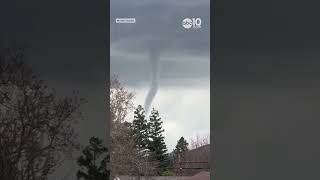 WATCH  Funnel cloud spotted over Vacaville [upl. by Hallagan337]