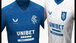 RANGERS 202425 HOME amp AWAY KITS LEAKED [upl. by Sucramal]