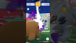 Alolan Graveler speed solo 110 seconds left sunny boost VSTB  Pokemon Go shorts [upl. by Eimam]