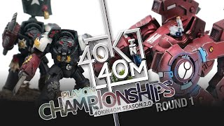 Warhammer 40k Black Templar vs Tau Empire S2 Championship Series  Round 1 Battle Report [upl. by Siriso]