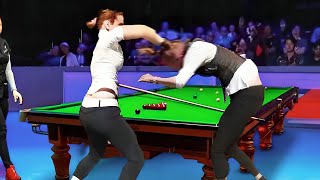 Most RIDICULOUS Moments In Women Snooker [upl. by Lebatsirc]