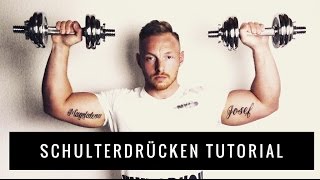 Schulterdrücken Technik Tutorial  Nackendrücken mit Kurz und Langhantel  Häufige Fehler [upl. by Aderb]