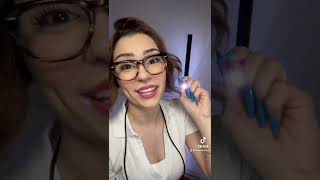 ASMR FASTEST Eye Exam of all time shorts asmr medical eye examination Lens 1 or 2 cranial nerve [upl. by Ahsad768]