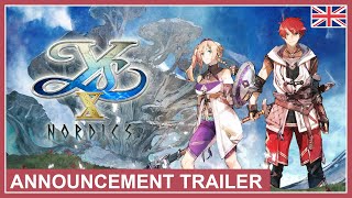 Ys X Nordics  Announcement Trailer Nintendo Switch PS4 PS5 PC EU  English [upl. by Harlie248]