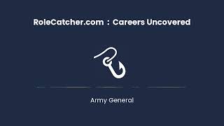 Army General  Careers Uncovered [upl. by Remus499]