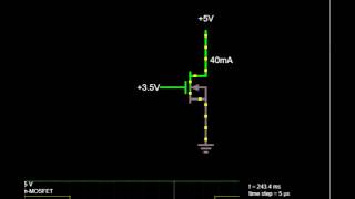 Simulación MOSFET Canal P y Canal N [upl. by Lotz189]